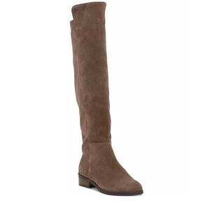 NWT Lucky Brand Women's Calypso Knee High Boot Falcon Tan Brown 7.5 M Wide Calf